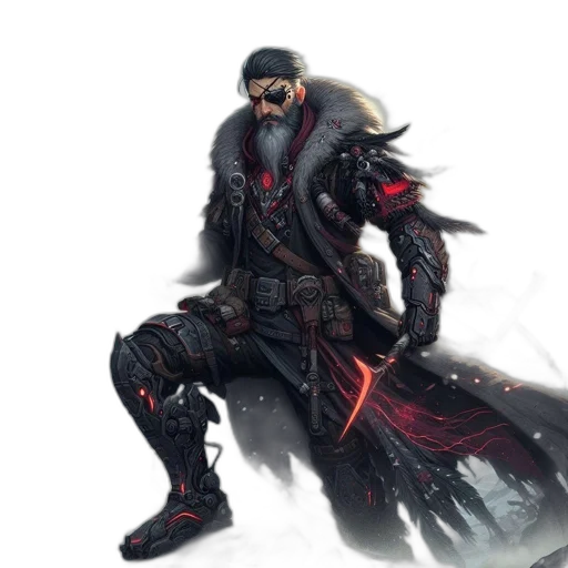 concept art, fantasy art, cyberpunk, pixel art transparent PNG cut-out