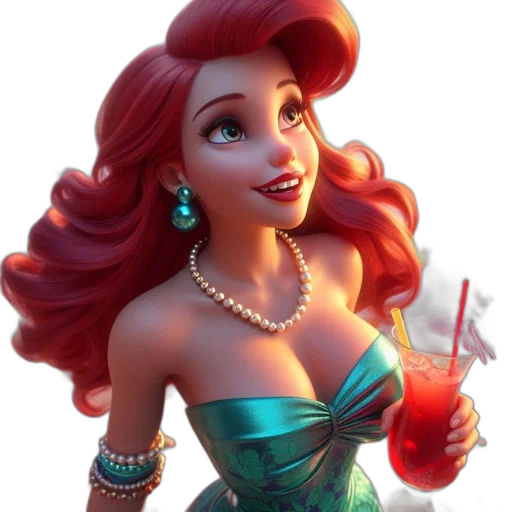 jewelry, dress, crown, 3d render transparent PNG cut-out