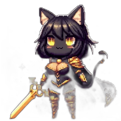 staff, weapon, sword, pixel art transparent PNG cut-out