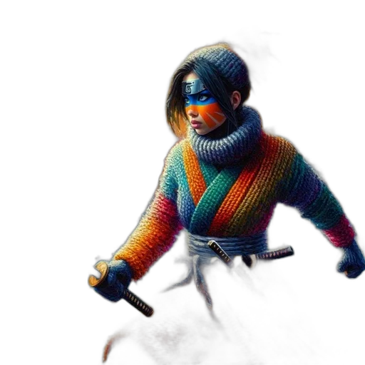 jacket, mask, creature, robot transparent PNG cut-out