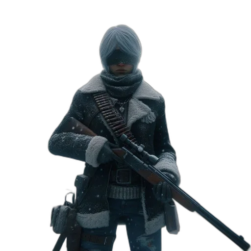 jacket, weapon, staff, sword transparent PNG cut-out