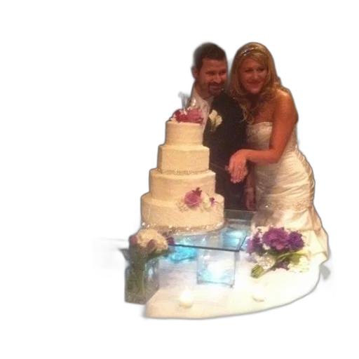 3d render, bride, groom, cut transparent PNG cut-out
