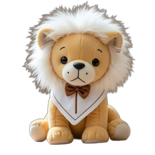 animal, staff, 3d render, plush transparent PNG cut-out