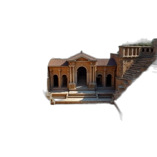 building, staff, 3d render, photorealistic transparent PNG cut-out