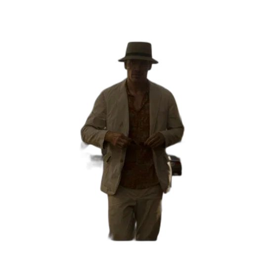 hat, jacket, staff, umbrella transparent PNG cut-out