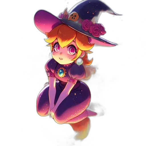 staff, hat, dress, crown transparent PNG cut-out