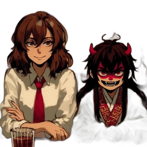 mask, crown, staff, anime transparent PNG cut-out