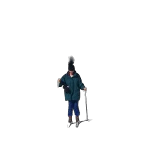 jacket, umbrella, staff, hat transparent PNG cut-out