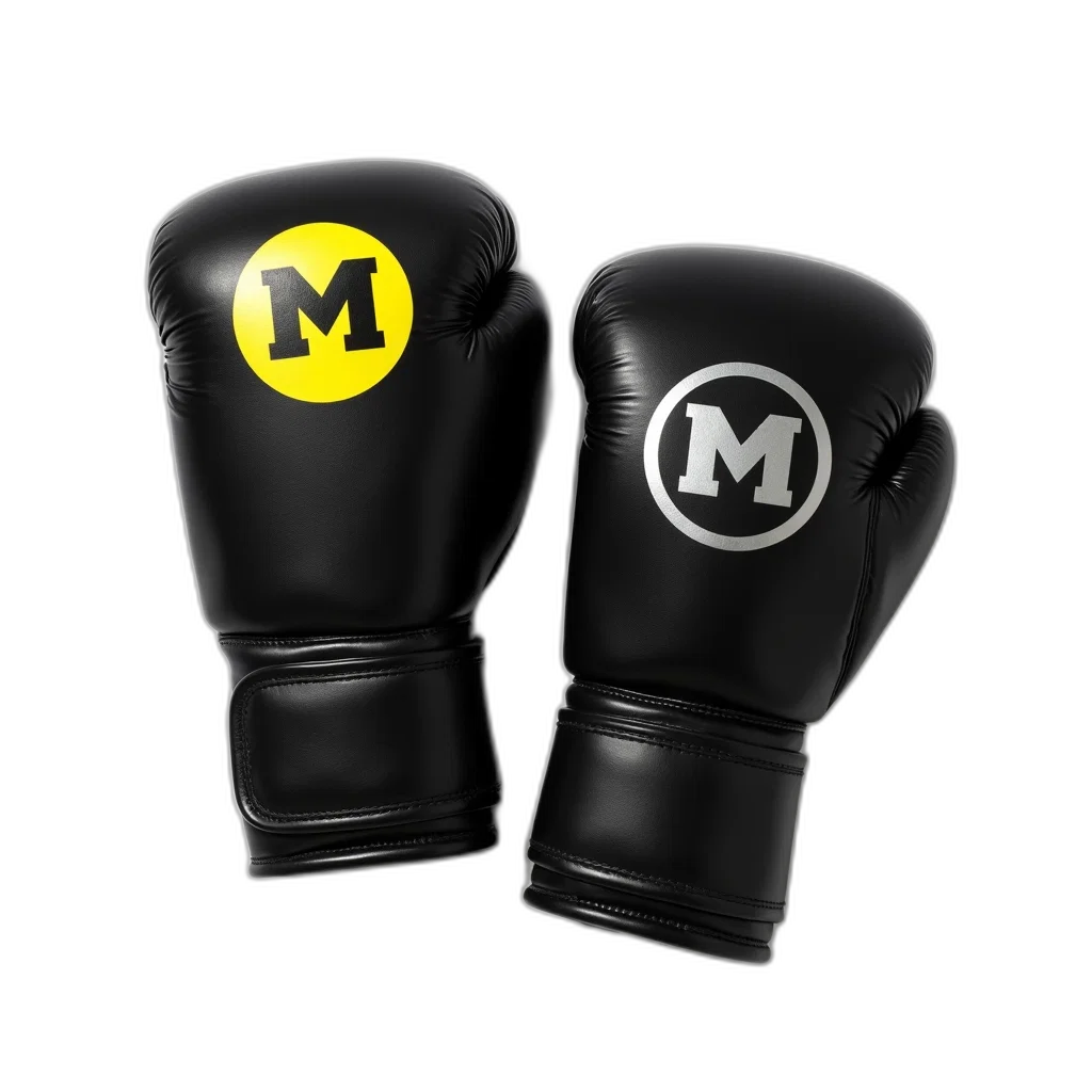 3d render, pair, black, boxing transparent PNG cut-out
