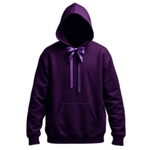 jacket, 3d render, dark, purple transparent PNG cut-out