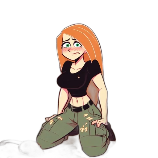 dress, jacket, staff, creature transparent PNG cut-out