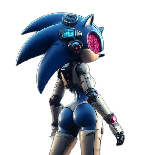 robot, weapon, concept art, cyberpunk transparent PNG cut-out