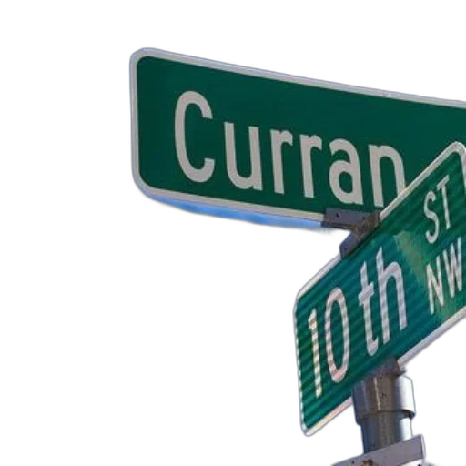 city street, green, street, sign transparent PNG cut-out