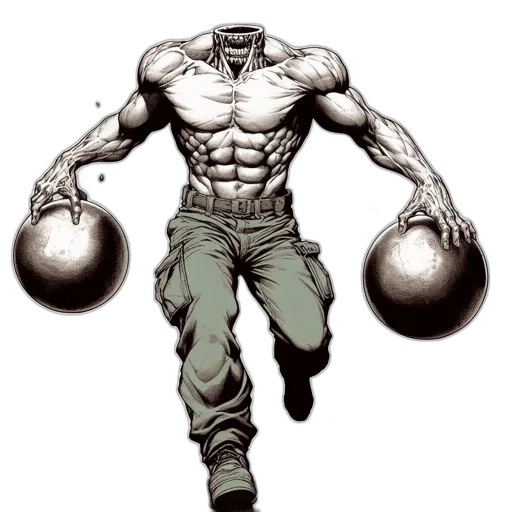 comic book art, concept art, cartoon, photorealistic transparent PNG cut-out