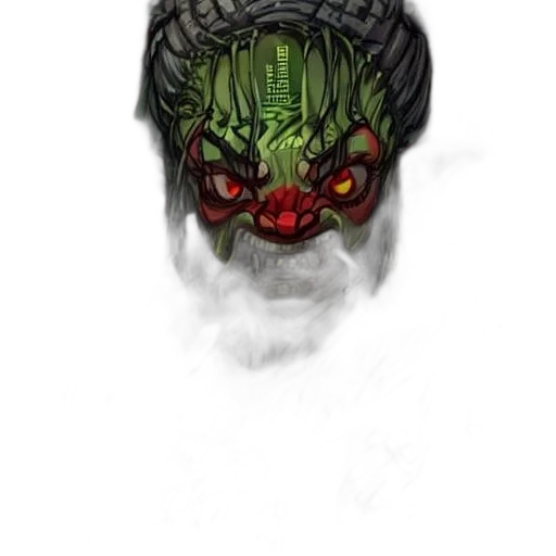 mask, creature, face, dragon transparent PNG cut-out