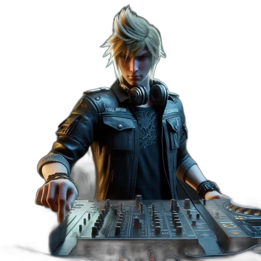 jacket, weapon, robot, staff transparent PNG cut-out