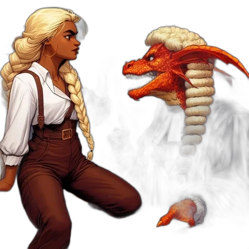 dragon, concept art, fantasy art, pixel art transparent PNG cut-out