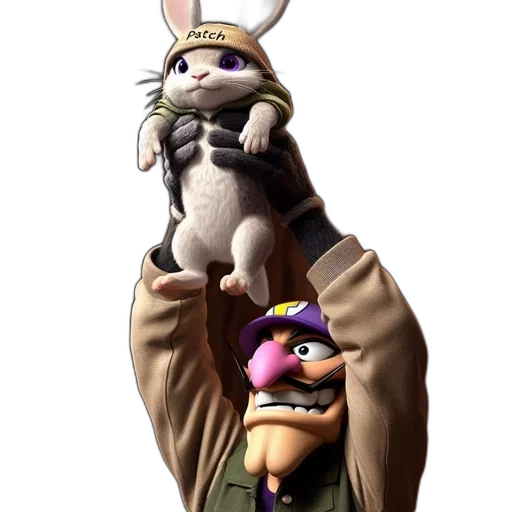 hat, animal, staff, weapon transparent PNG cut-out