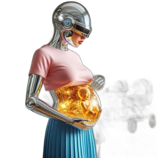 jewelry, robot, dress, concept art transparent PNG cut-out