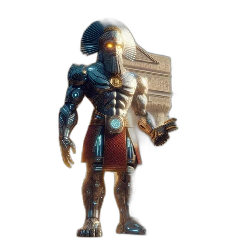 robot, creature, weapon, mask transparent PNG cut-out