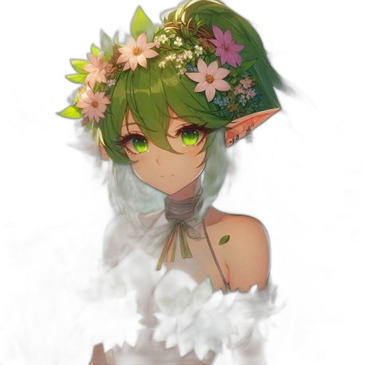 crown, flower, mask, staff transparent PNG cut-out