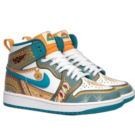 shoes, vaporwave, pair, sneakers transparent PNG cut-out