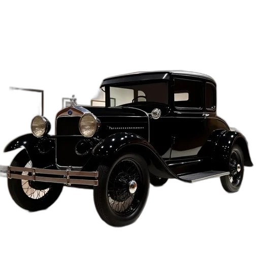 car, 3d render, photorealistic, old transparent PNG cut-out