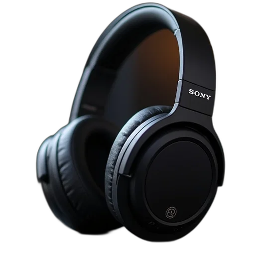 3d render, photorealistic, sony, wireless transparent PNG cut-out