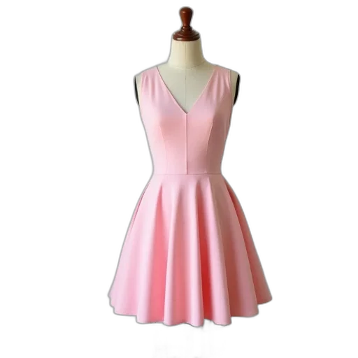 dress, 3d render, pastel, mannequin transparent PNG cut-out