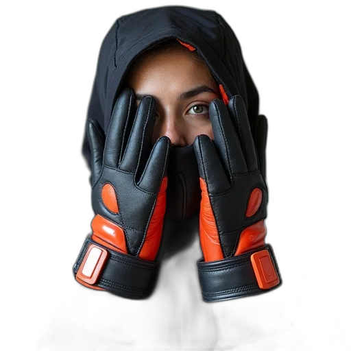 mask, jacket, face, cyberpunk transparent PNG cut-out