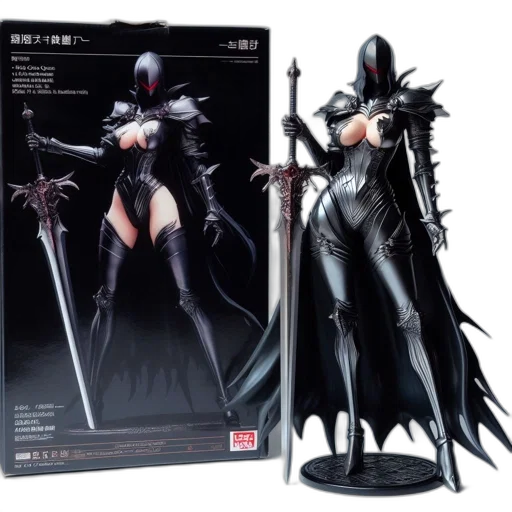 concept art, figure, armed, woman transparent PNG cut-out