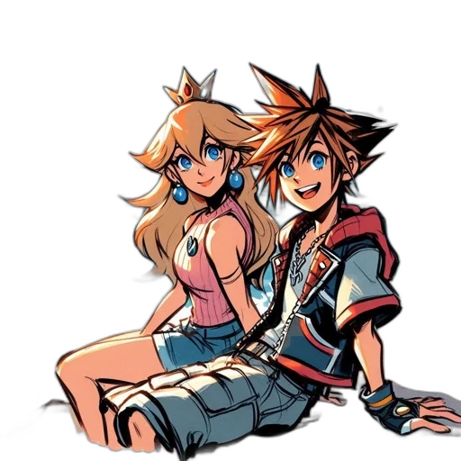 pixel art, concept art, anime, watercolor transparent PNG cut-out