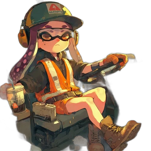 weapon, staff, jacket, animal transparent PNG cut-out