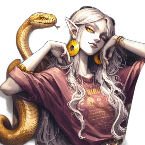 dragon, jewelry, staff, fantasy art transparent PNG cut-out