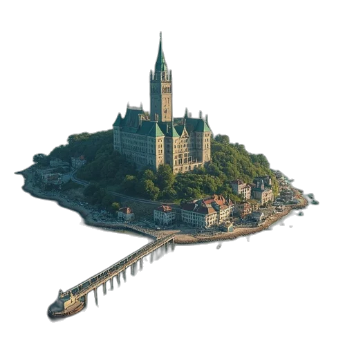 building, crown, dragon, weapon transparent PNG cut-out