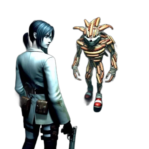 robot, weapon, staff, creature transparent PNG cut-out