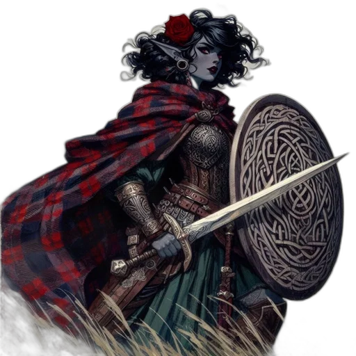 sword, weapon, crown, fantasy art transparent PNG cut-out