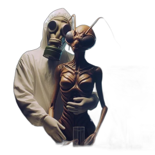 mask, creature, robot, concept art transparent PNG cut-out