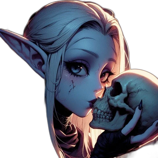face, comic book art, fantasy art, concept art transparent PNG cut-out