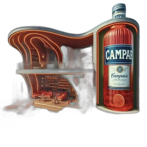 bottle, concept art, 3d render, photorealistic transparent PNG cut-out
