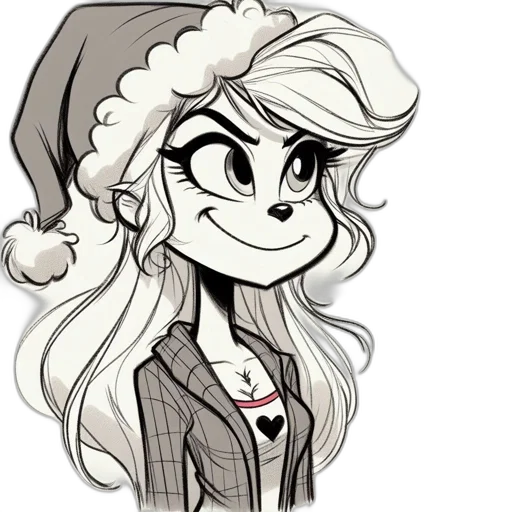 hat, staff, jacket, cartoon transparent PNG cut-out