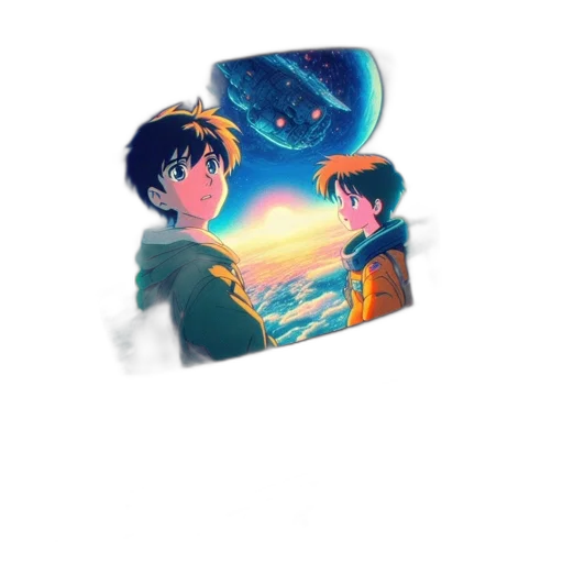 umbrella, mask, anime, pixel art transparent PNG cut-out