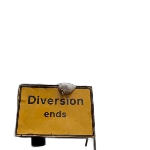 3d render, yellow, sign, street transparent PNG cut-out