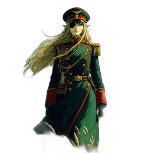 staff, hat, weapon, jacket transparent PNG cut-out