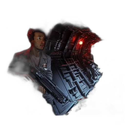 robot, weapon, jacket, creature transparent PNG cut-out