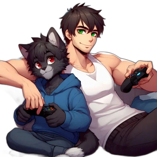 pixel art, concept art, anime, watercolor transparent PNG cut-out