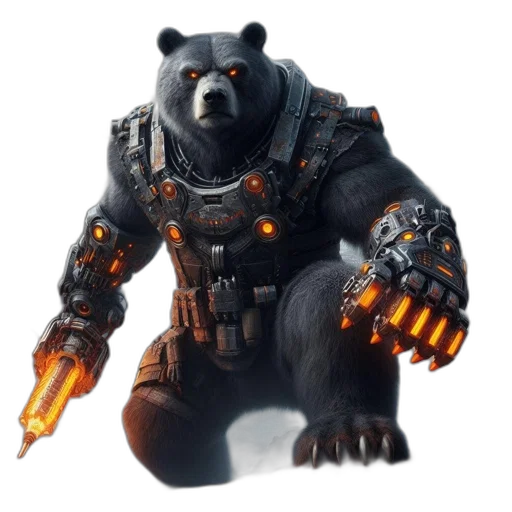 animal, weapon, creature, robot transparent PNG cut-out