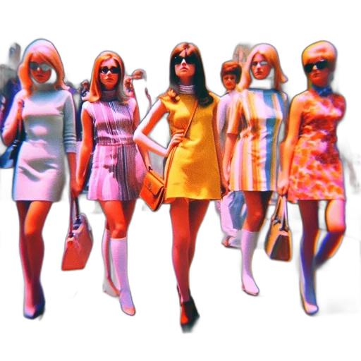 dress, 3d render, concept art, vaporwave transparent PNG cut-out