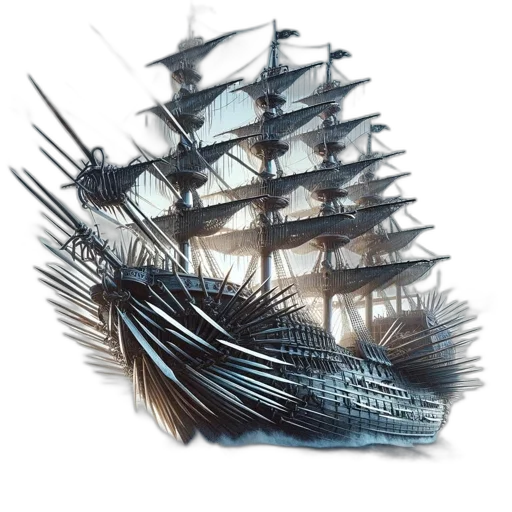 dragon, hair, weapon, crown transparent PNG cut-out
