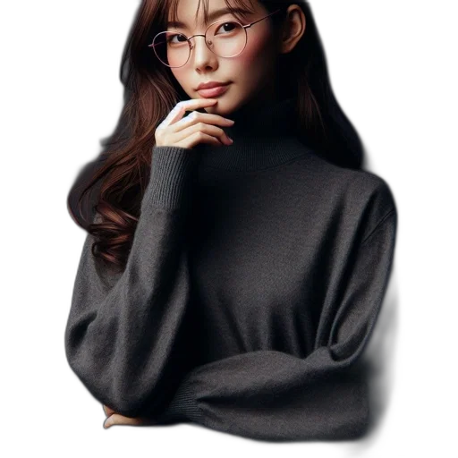 dress, jacket, face, hair transparent PNG cut-out
